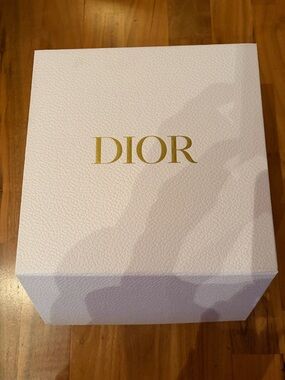 Dior White Box with Gold Logo